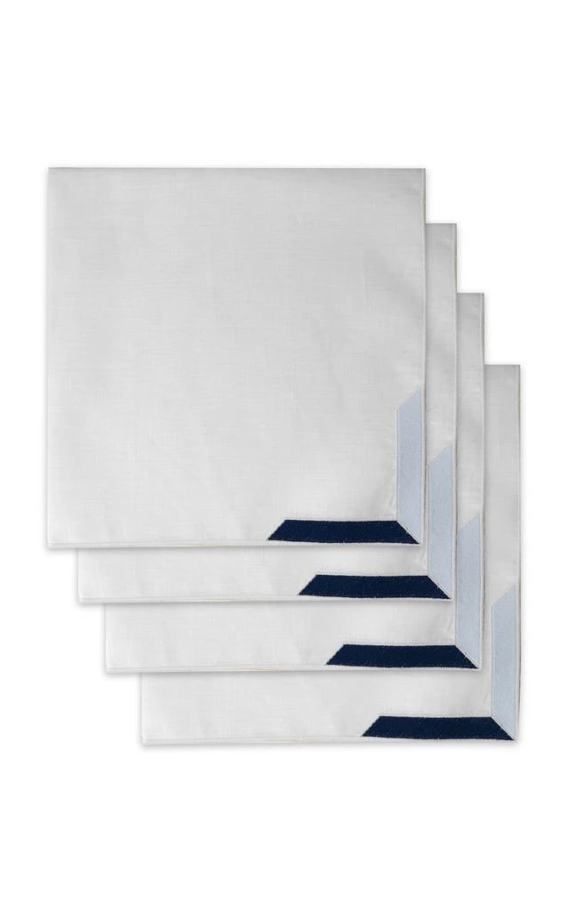 MoDA Moda Domus - Los Encajeros for Moda Domus; Set-of-4 Save Venice Napkins - Blue - Moda Operandi 1