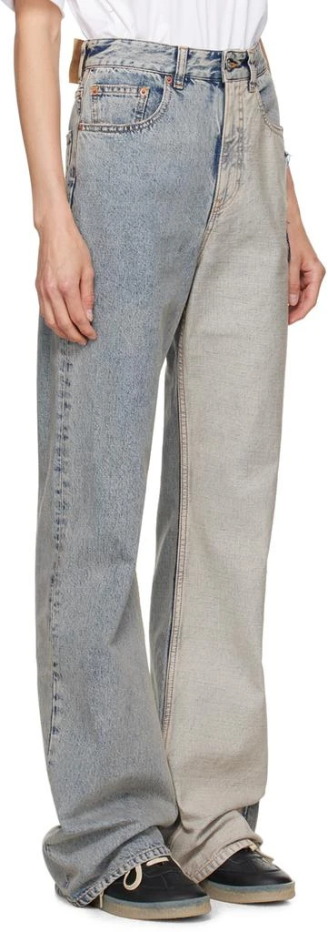 MM6 Blue Five-Pocket Jeans 2
