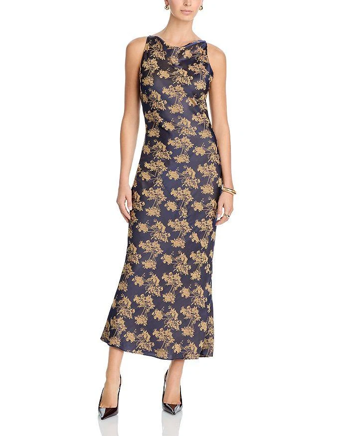 AQUA Charmeuse Halter Neck Long Dress - Exclusive - Dresses & Skirts - Free  Shipping - BeyondStyle