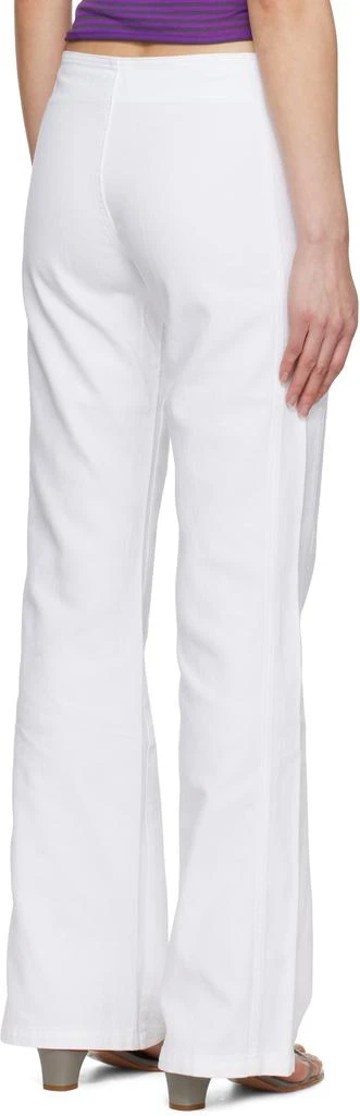 Gimaguas SSENSE Exclusive White Nicole Denim Trousers 3