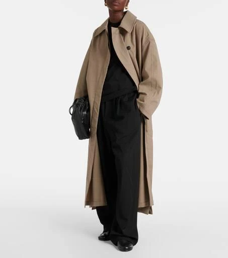 CO Checked wool-blend trench coat 2