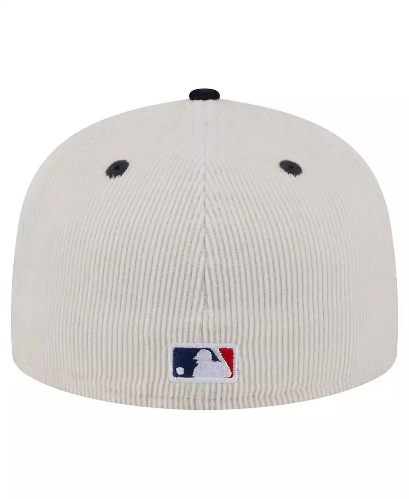 New Era Men's Cream/Navy Detroit Tigers Two-Tone Corduroy 59FIFTY Fitted Hat 4