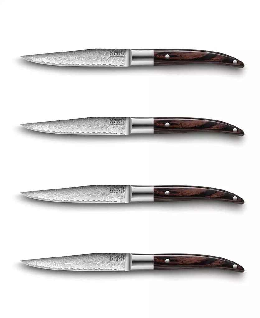 Laguiole Evolution Laguiole Expression Damas 4 piece Steak Knife Set 1
