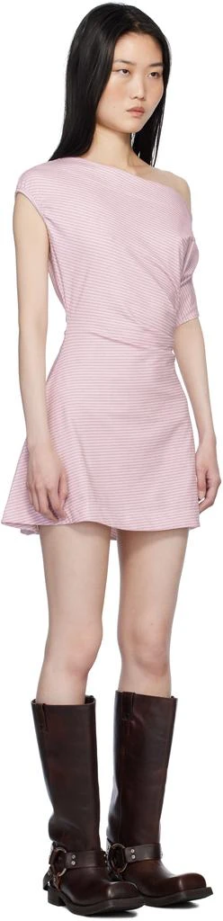 Frankies Bikinis Pink Roslyn Off Shoulder Minidress 2