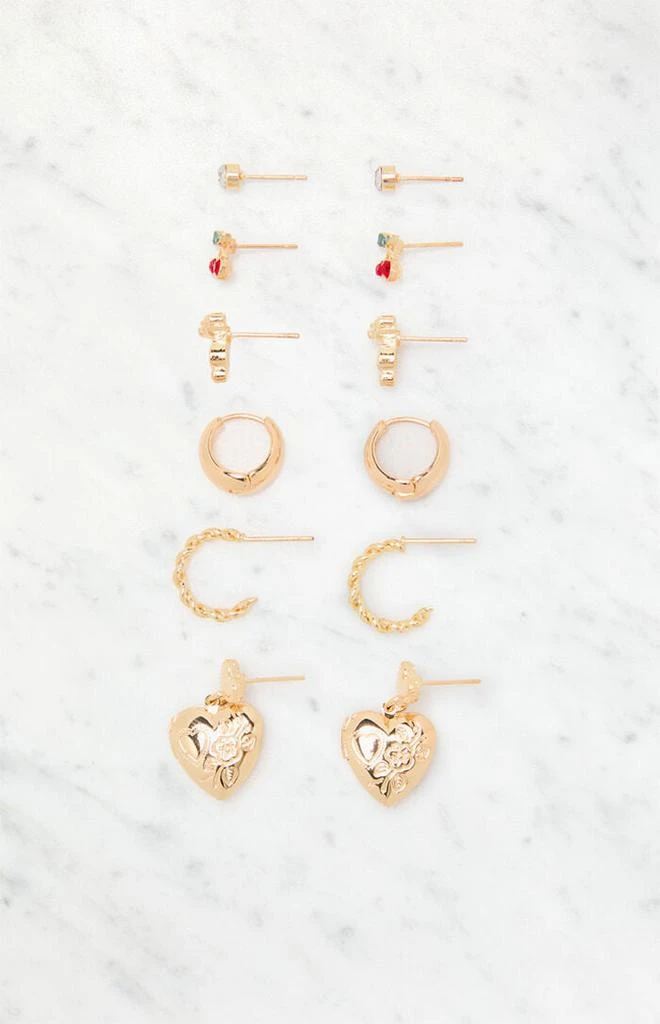 LA Hearts 6 Pack Novelty Earrings 1