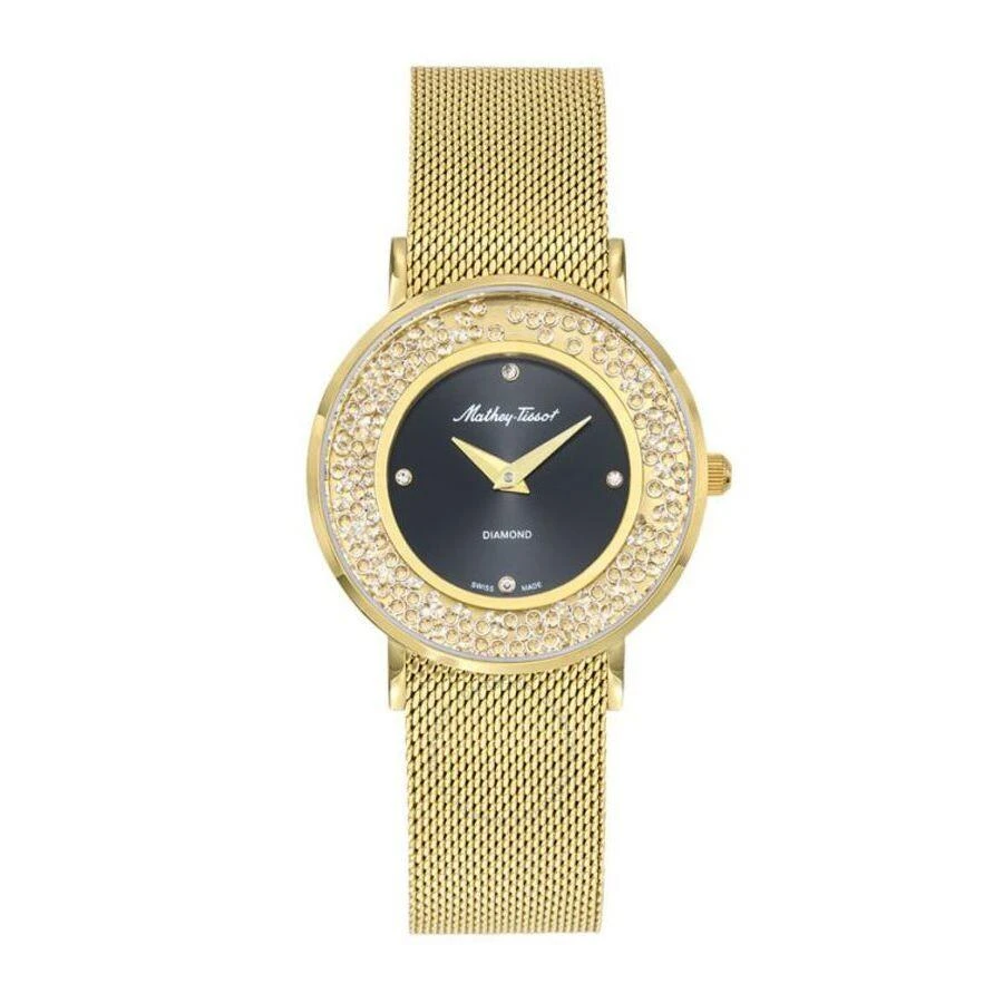 Mathey-Tissot Electra Quartz Diamond Black Dial Ladies Watch D983SPYN 1