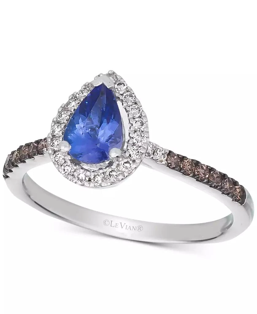 Le Vian Blueberry Tanzanite (1/2 ct. t.w.) & Diamond (1/3 ct. t.w.) Ring in 14k White Gold 1