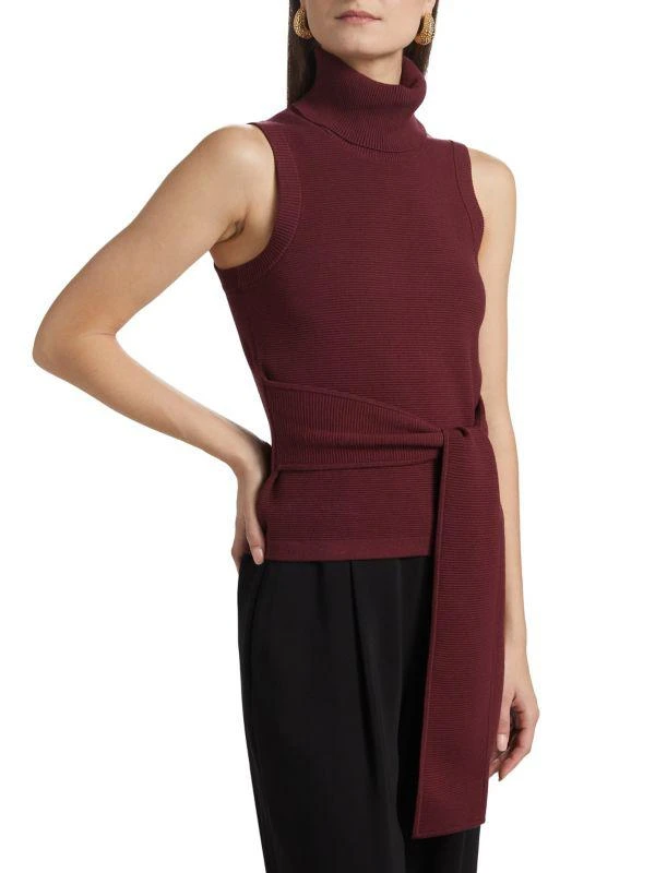 Alice by Temperley Celeste Rib-Knit Turtleneck Sweater Top 3