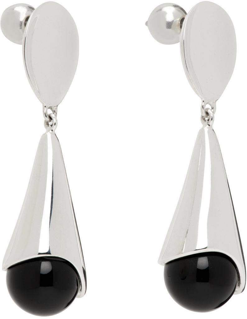 Sophie Buhai Silver Onyx Anna Earrings