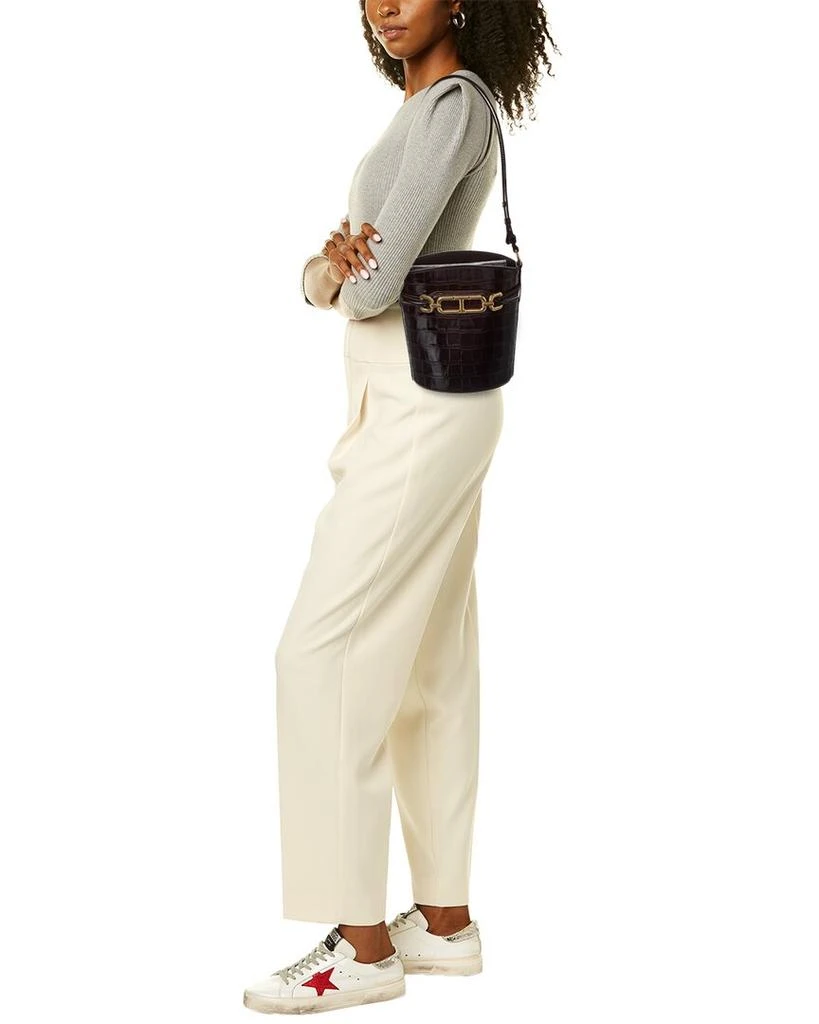 Tom Ford Whitney Small Croc-Embossed Leather Bucket Bag 4