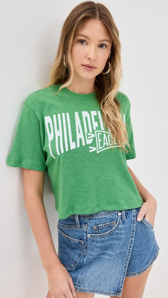 Junk Food Eagles Dual Threat Crop Tee