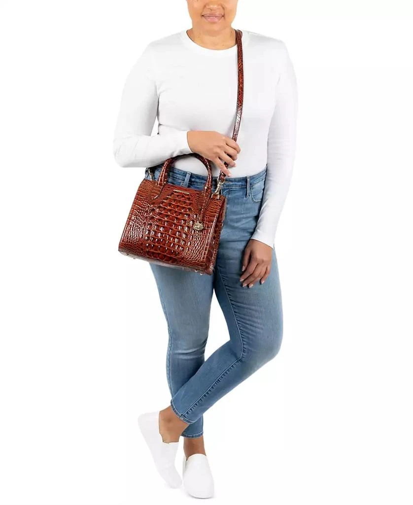 Brahmin Small Caroline Melbourne Leather Satchel 7