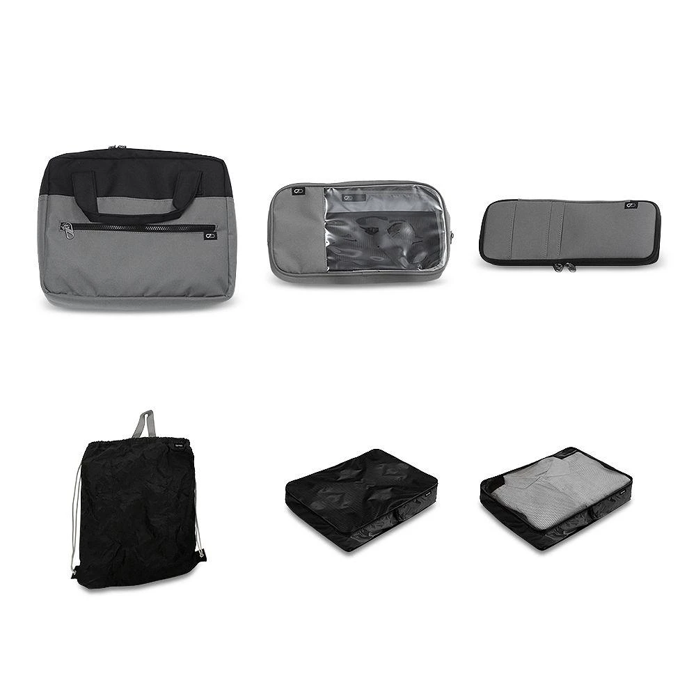 Barmes Wheeled Carryon Suitcase, Gym Bag and Packing Cubes 3