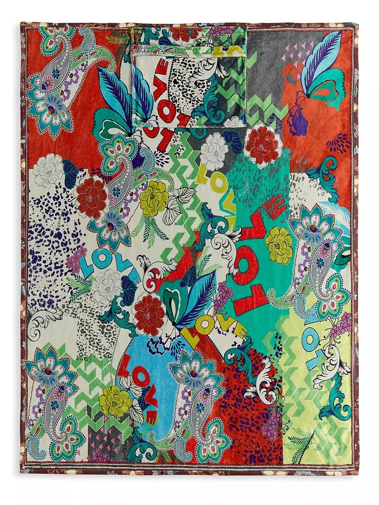 Johnny Was Love Printed Reversible Travel Blanket 2