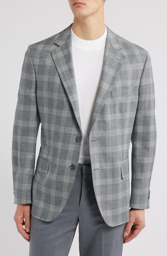 Peter Millar Hyperlight Soft Plaid Wool Sport Coat