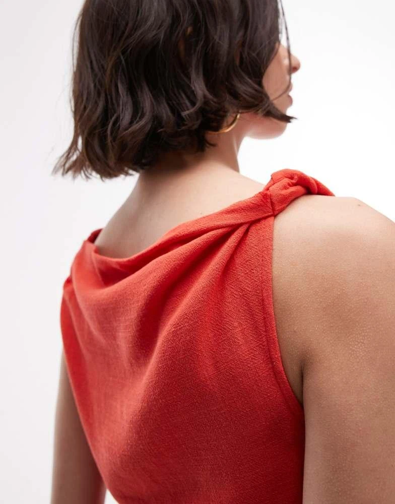 strapless open back dress Rebecca Vallance Cameron Mini Dress in Red