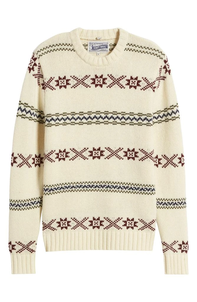 Schott NYC Norwegian Motif Wool Blend Sweater 5