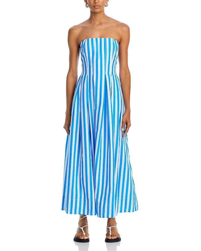 AQUA Strapless Striped Maxi Dress - 100% Exclusive 7