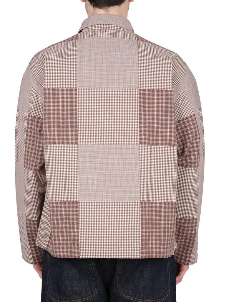 YMC YOU MUST CREATE YMC PJ Checked Buttoned Straight Hem Shirt