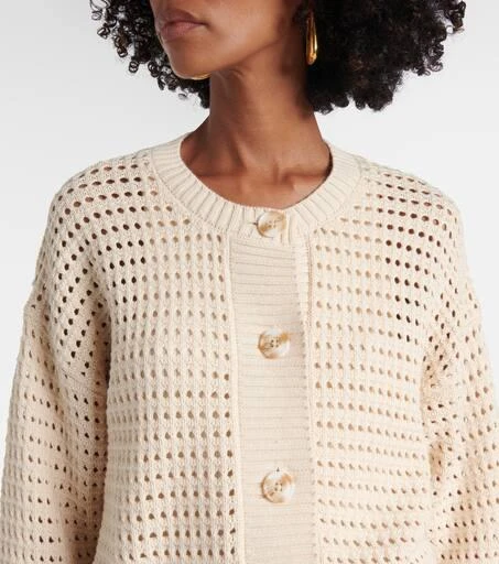 Varley Kris open-knit cotton cardigan 4
