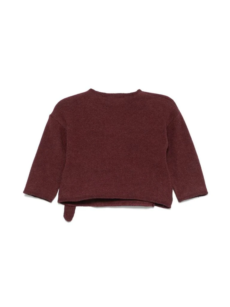 BABE & TESS Burgundy Cardigan Baby Girl 2