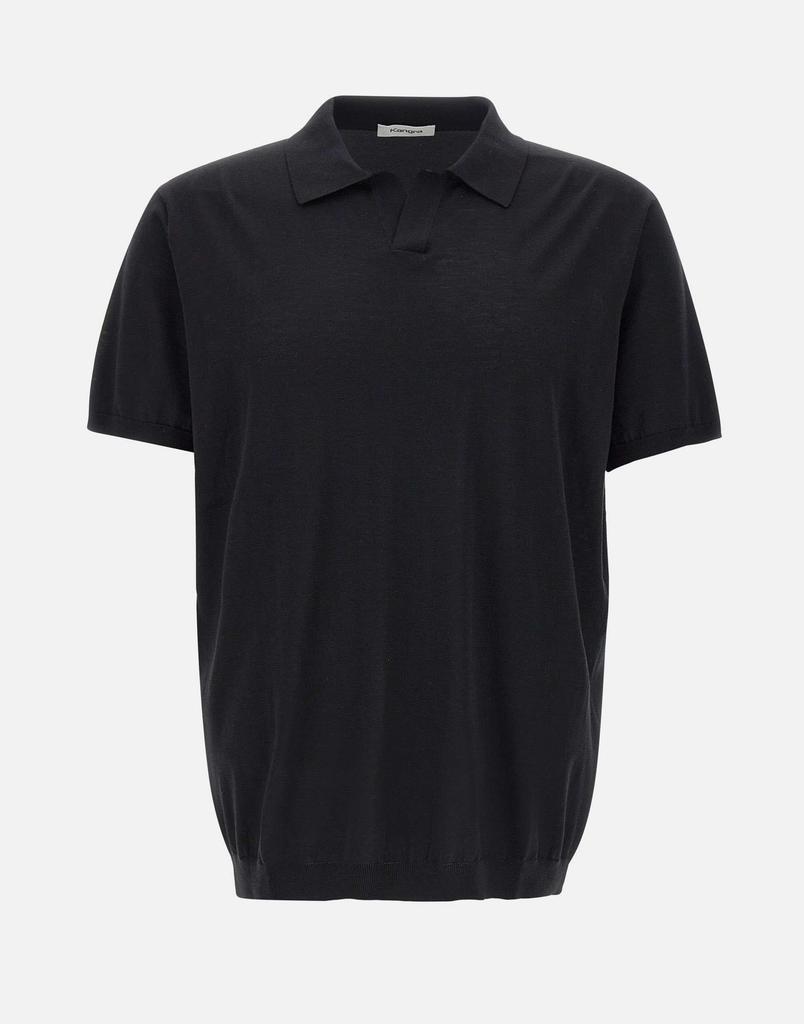 KANGRA Silk and cotton polo shirt
