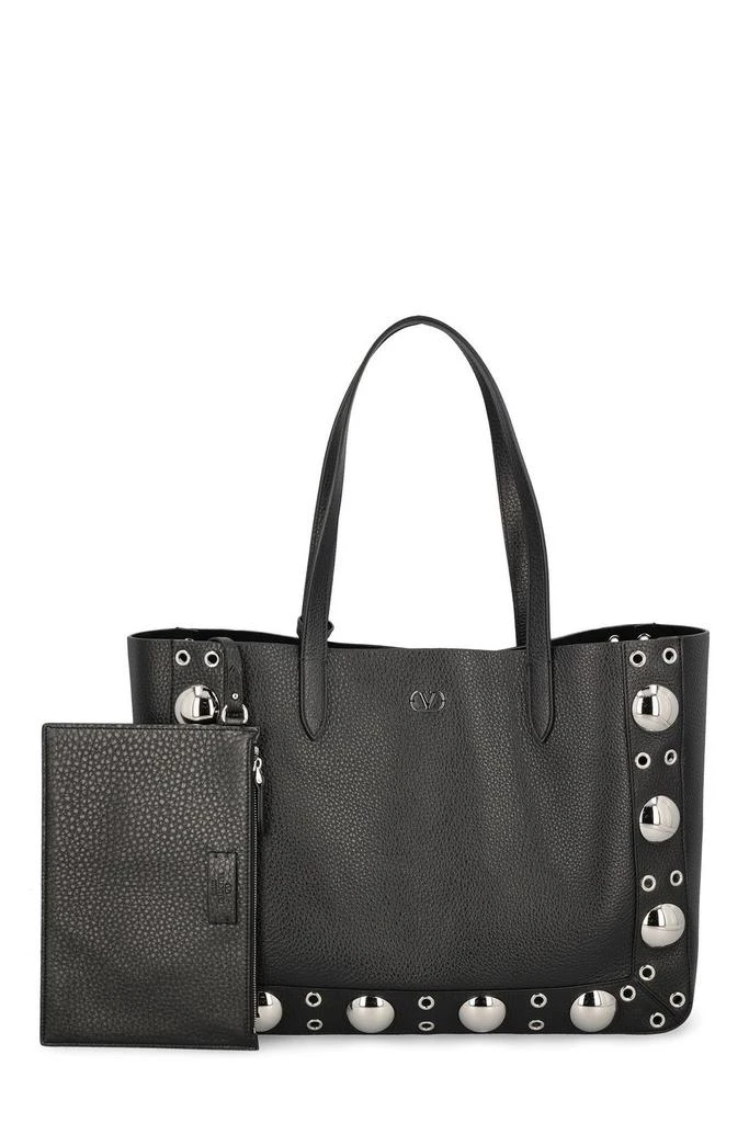 Valentino Valentino Nellcôte Logo Plaque Shoulder Bag 1