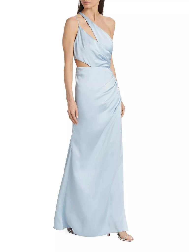 Ramy Brook Kaydence Satin One-Shoulder Gown 3