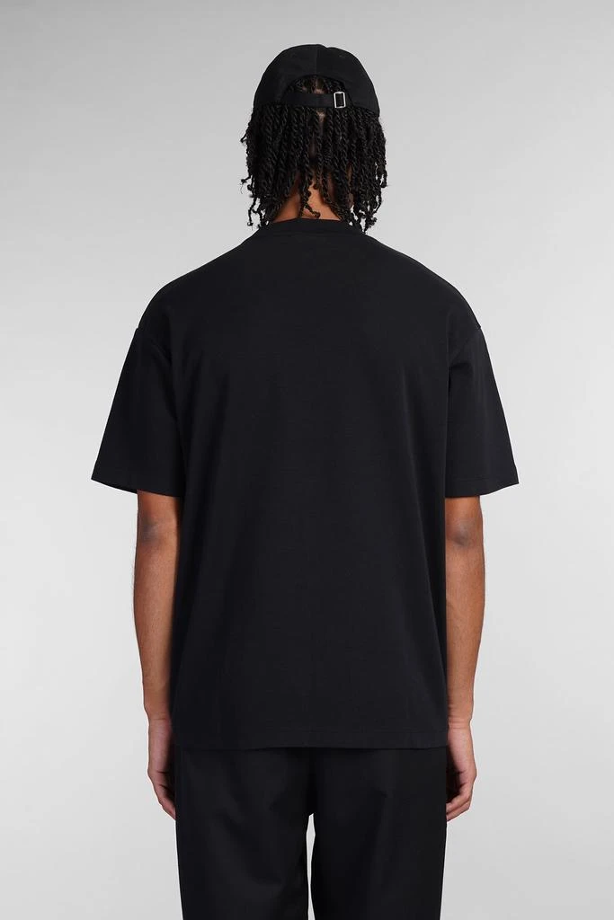 Drôle de Monsieur T-shirt In Black Cotton 3