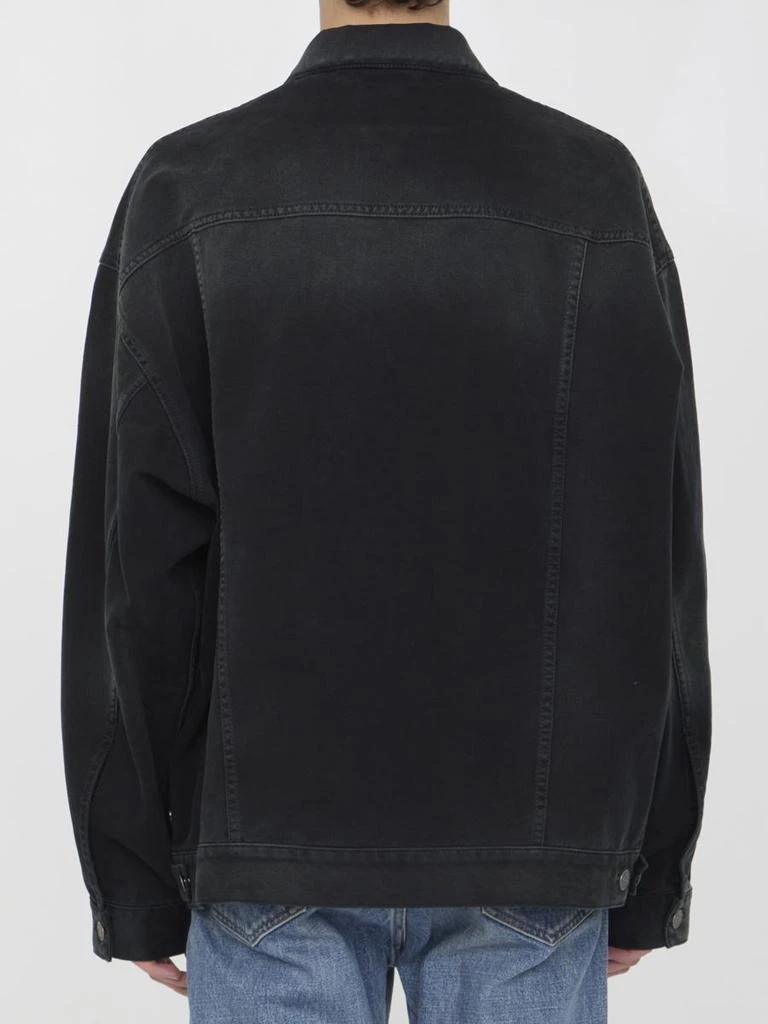 Balenciaga Size Sticker Denim Jacket 4