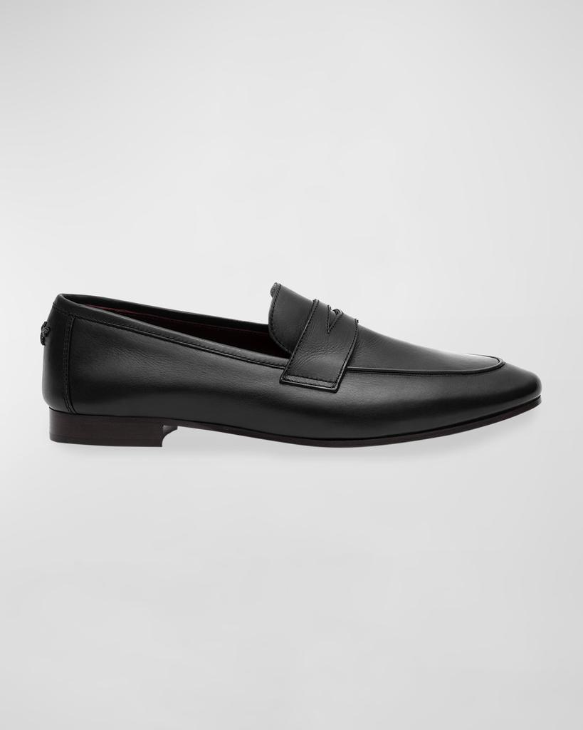 Bougeotte Flaneur Leather Flat Penny Loafers