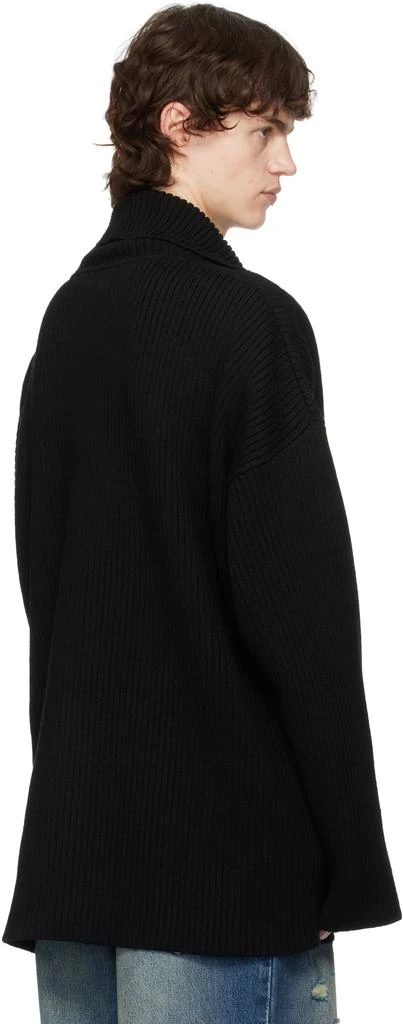 Vetements Black Zip-Up Sweater 3