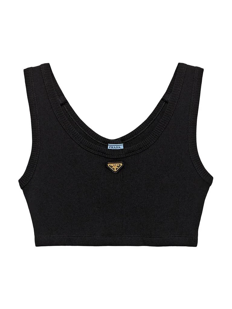 Prada Ribbed Jersey Tank Top 1