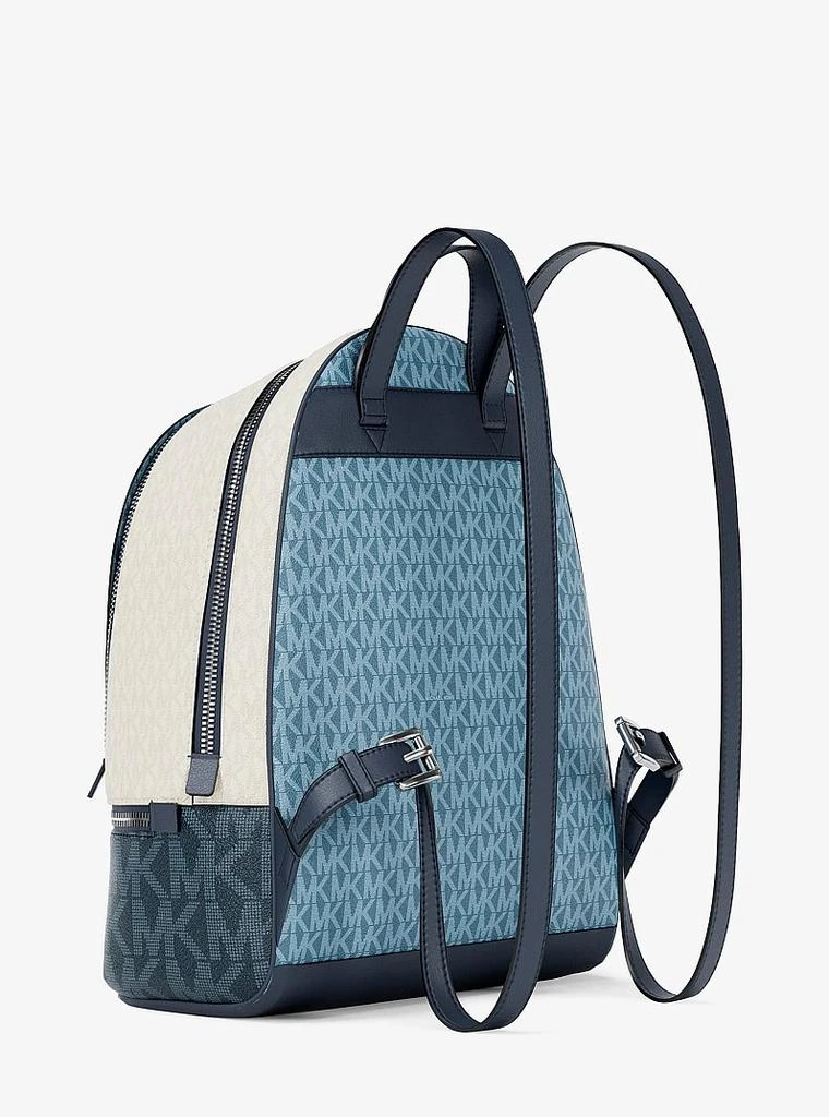 Michael Kors Rhea Medium Color-Block Signature Logo Backpack  display picture 2