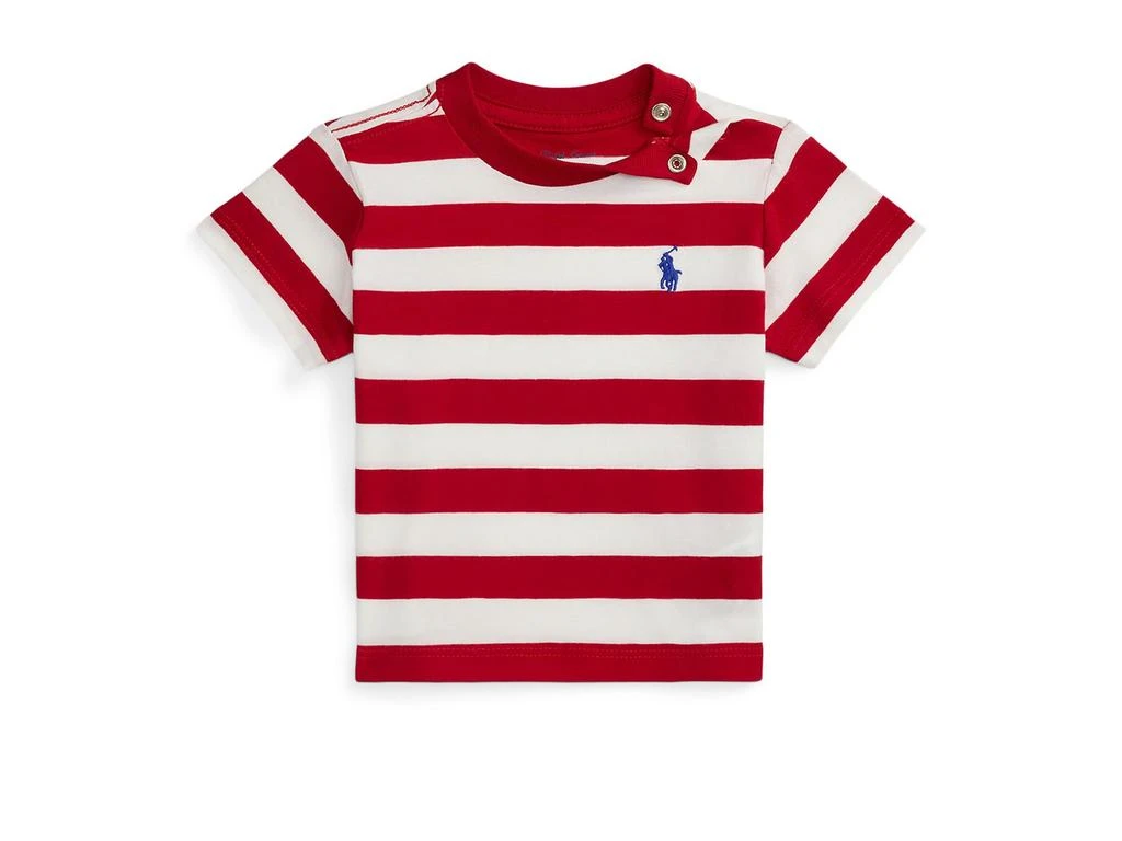 Ralph Lauren Striped Cotton Jersey Tee (Infant)