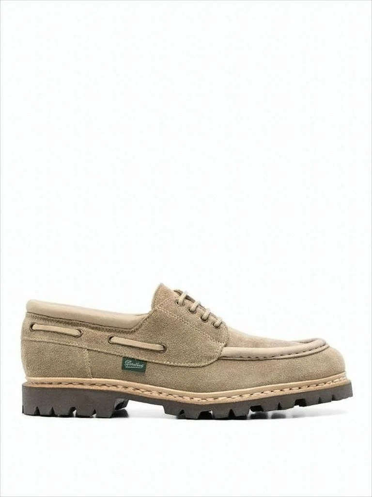 Paraboot Suede Lace-Up Dress Shoes With Moc Toe Design - NWT Paraboot x Universal Works Michael in Coffee Leather/Suede main image 4