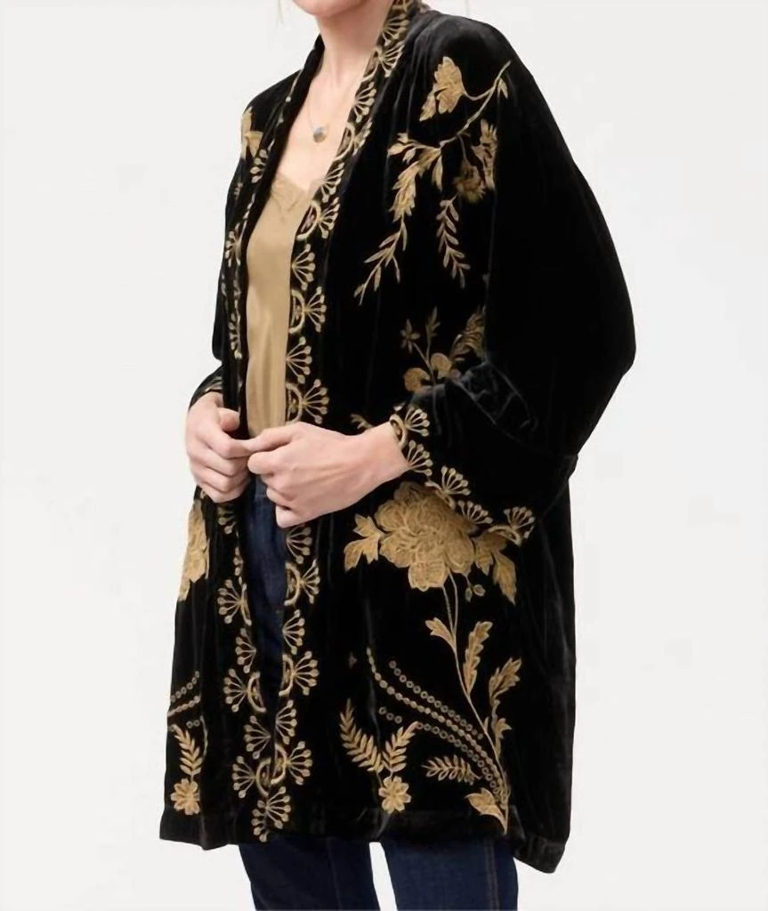 Johnny Was Lara Velvet Kimono In Black 2