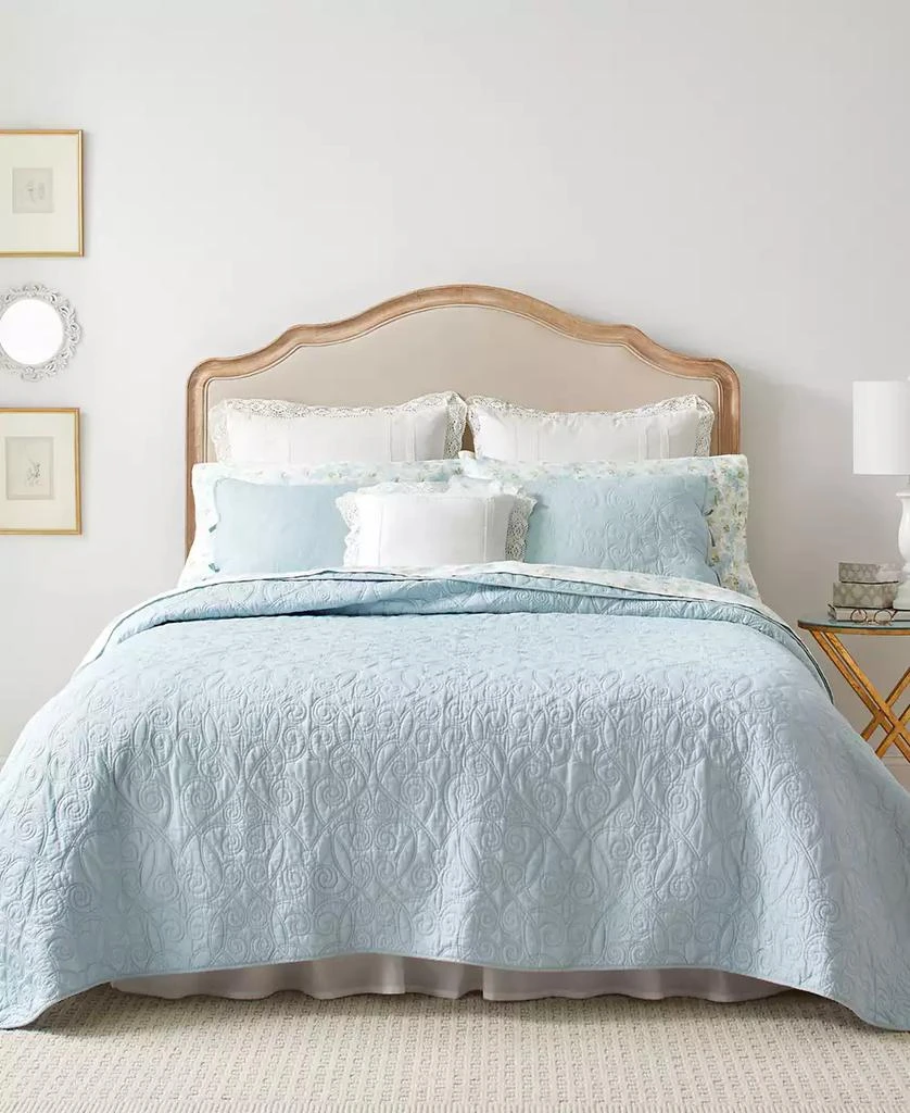 Laura Ashley Felicity Cotton Reversible 2 Piece Quilt Set, Twin 12
