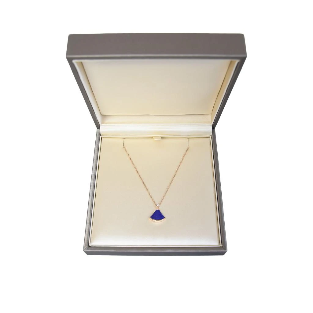 BVLGARI Bvlgari Divas' Dream Diamond Lapis Lazuli 18k Rose Gold Pendant Necklace Deep Blue 1