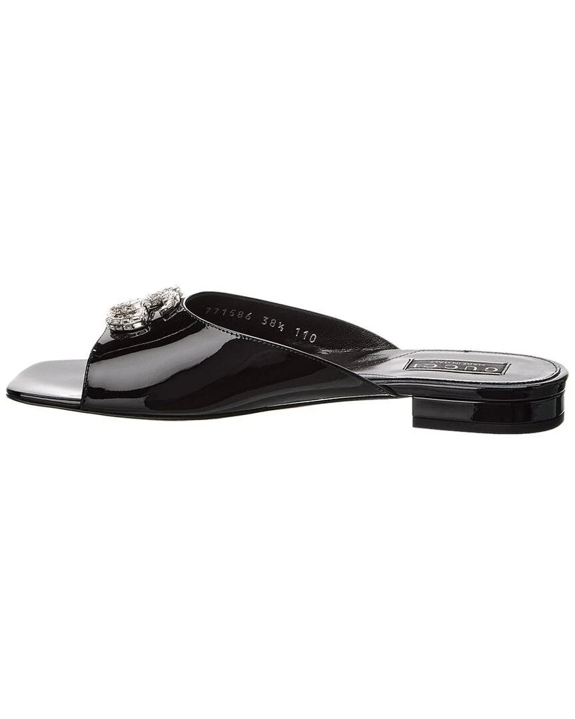 Gucci Double G Patent Slide Sandal 2
