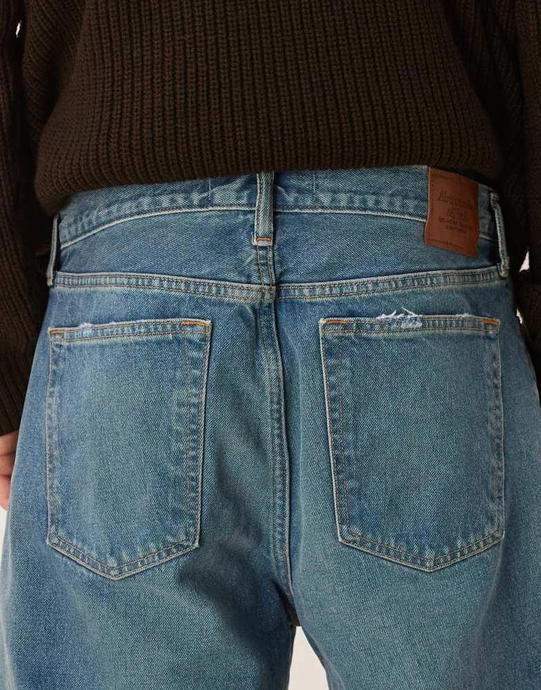 Abercrombie & Fitch Abercrombie & Fitch baggy jeans in washed blue 5