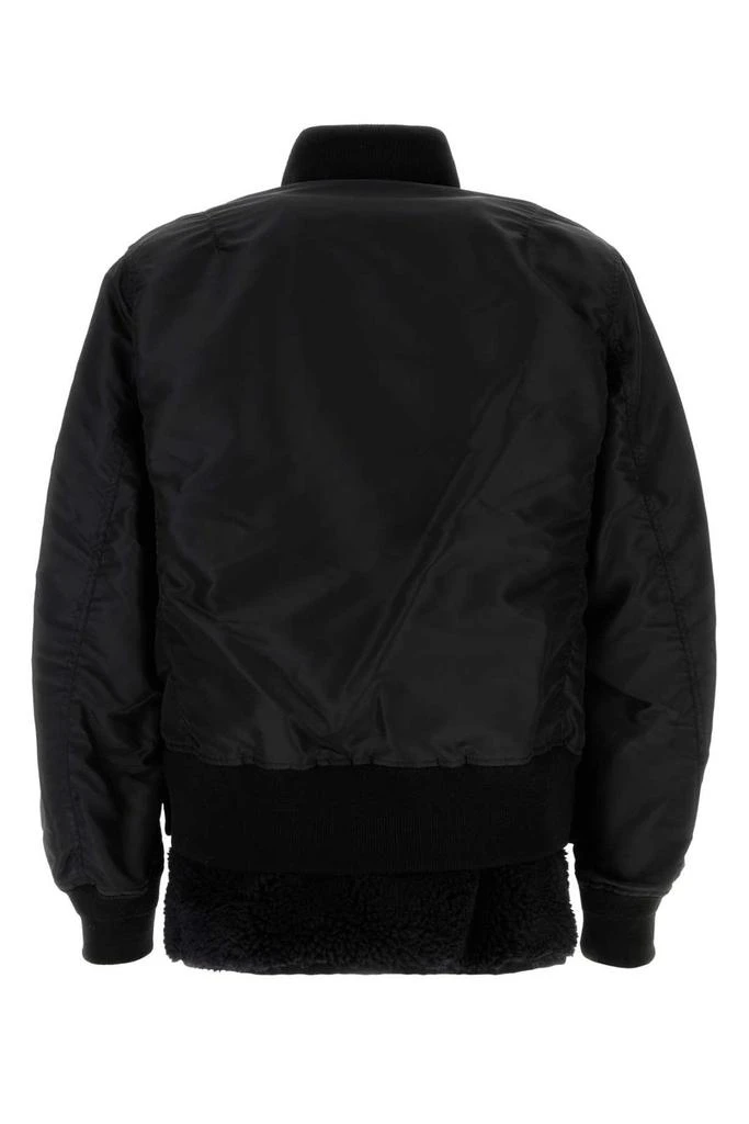 Sacai Sacai Buttoned Long-Sleeved Bomber Jacket 2
