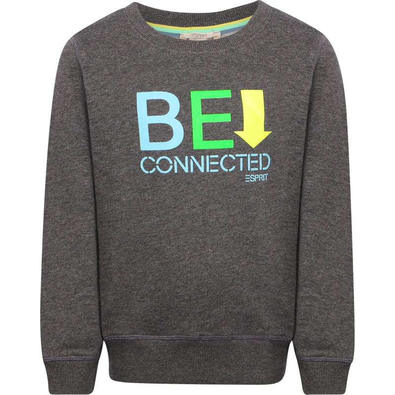 Esprit Be connected logo sweatshirt in grey
