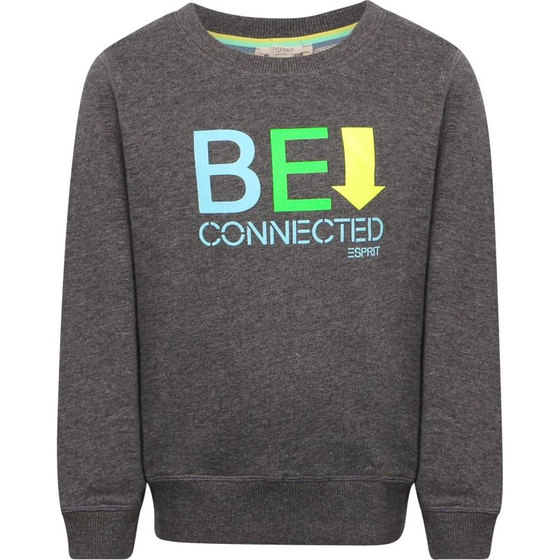 Esprit Be connected logo sweatshirt in grey 1