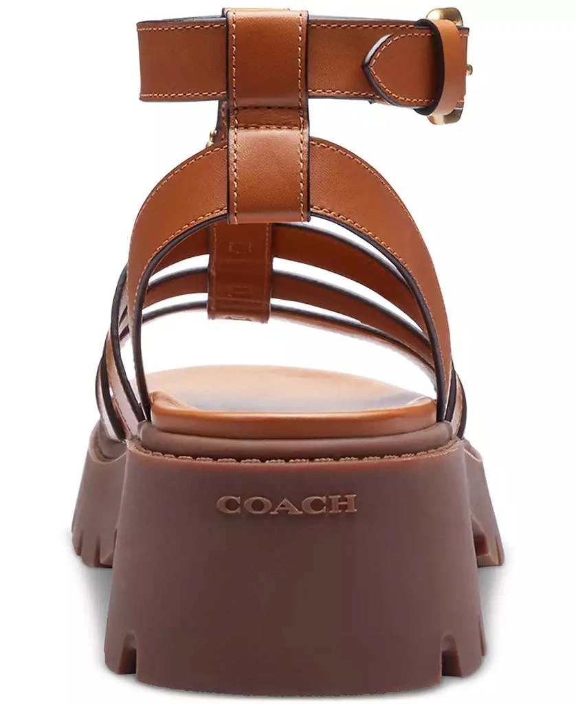 Coach Sculpted "C" Platform Fisherman Lug Sandals 3