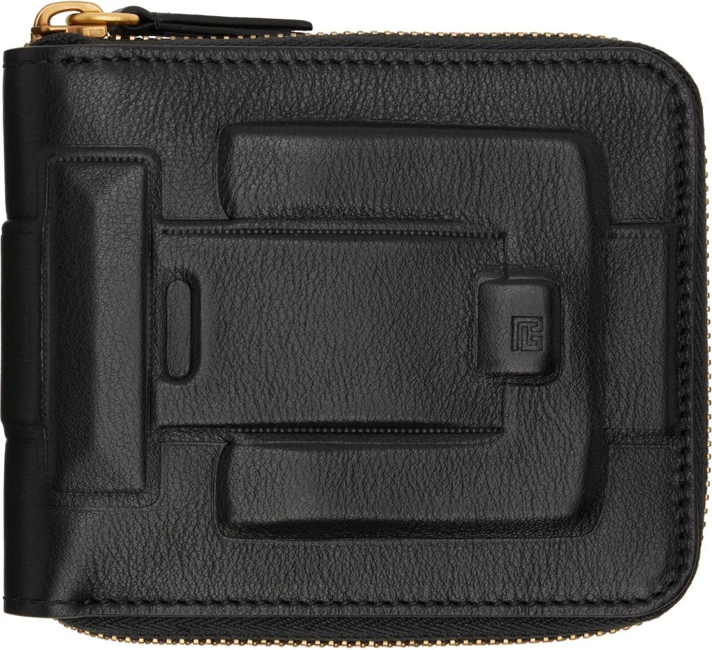 Balmain Black Calfskin Leather Anthem Wallet 1