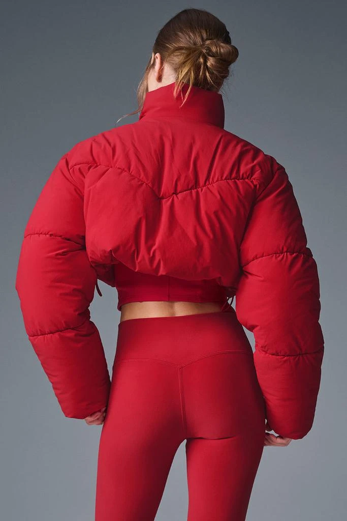 Alo Main Act Corset Puffer - Bold Red 2
