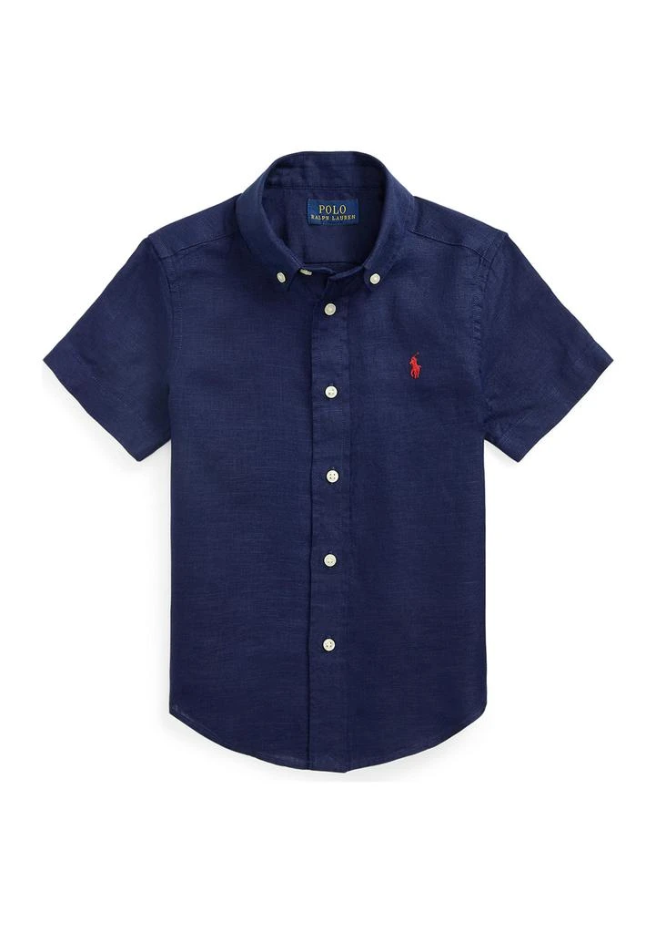 Ralph Lauren Boys 2-7 Linen Short Sleeve Shirt