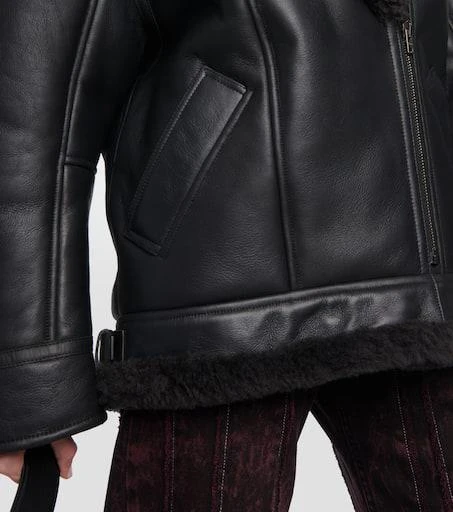 Acne Studios Shearling-lined leather jacket 5