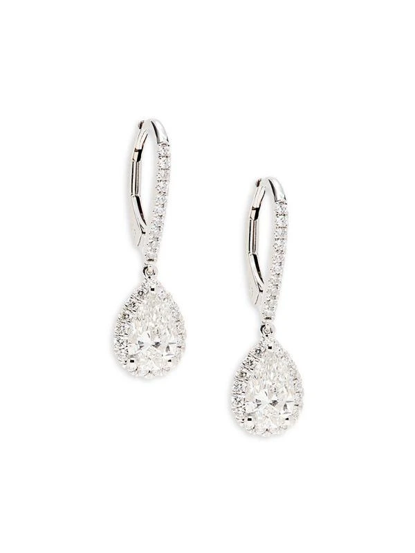 Saks Fifth Avenue 14K White Gold & 1.9 TCW Lab Grown Diamond Drop Earrings 1
